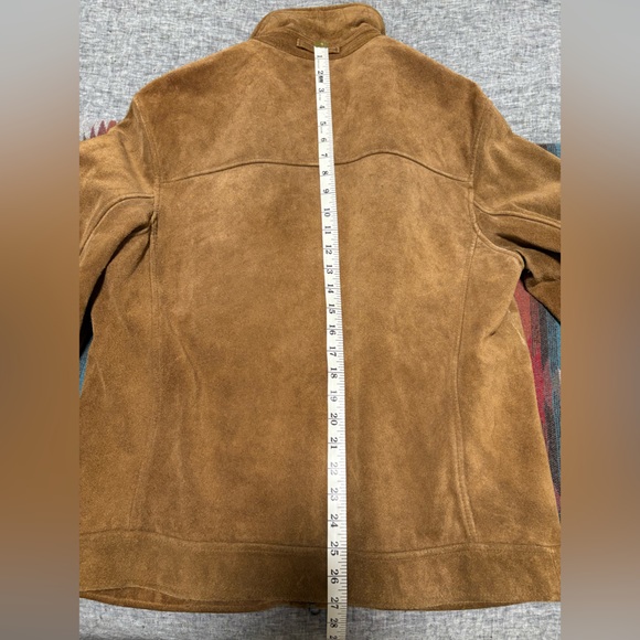 Men's Tan Suede Jacket - Picture 5 of 6